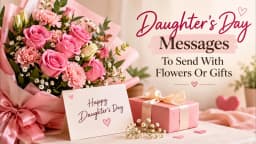 Daughter's Day Messages To Send With Flowers Or Gifts