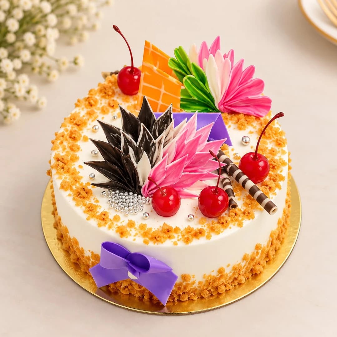 Elegant Butterscotch Cake