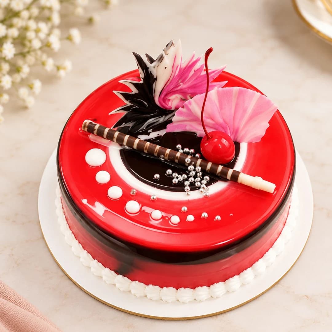 Red Velvet Glaze Cake