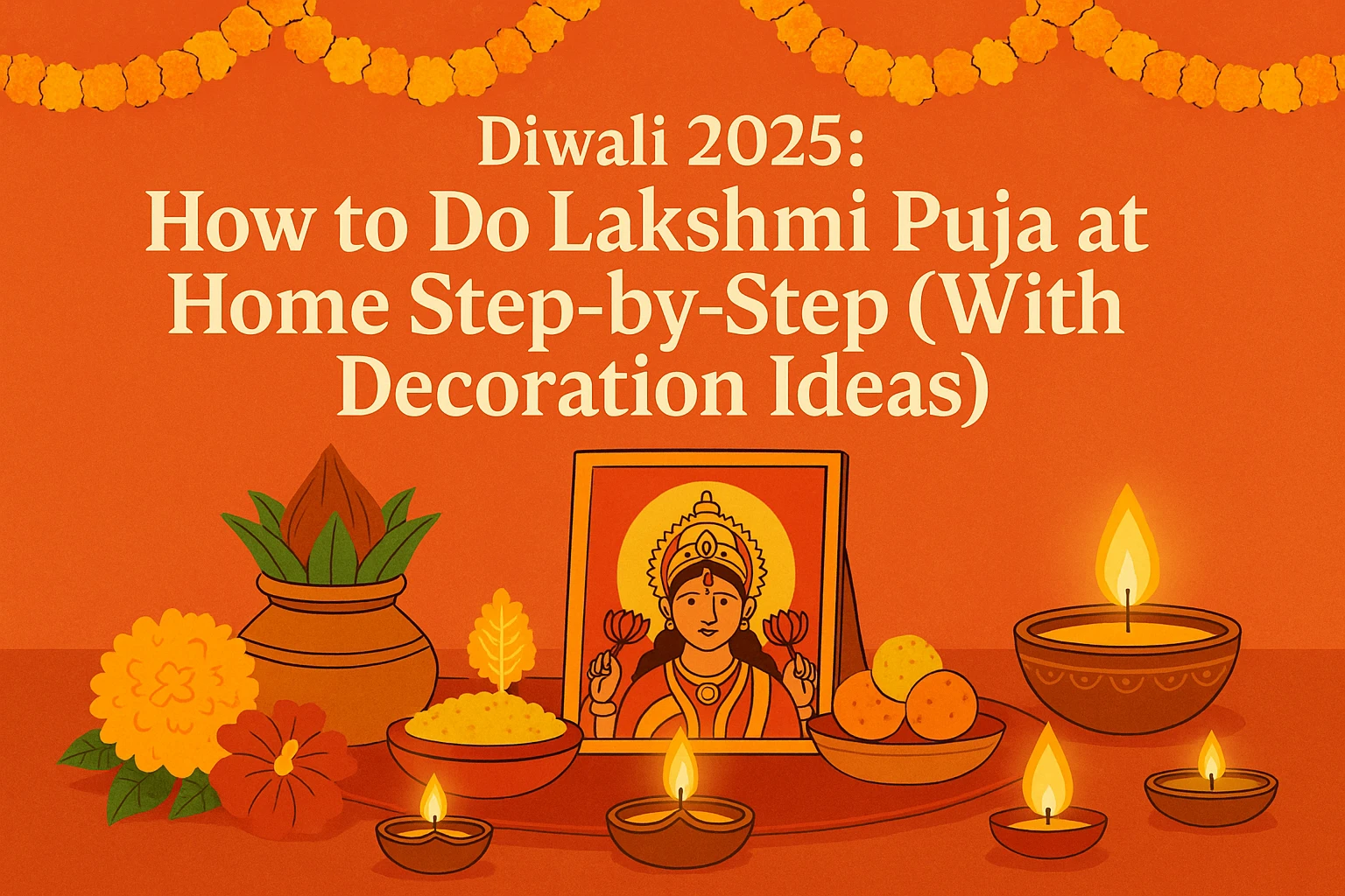 Diwali 2025: How to Do Lakshmi Puja at Home Step-by-Step (With Decoration Ideas)
