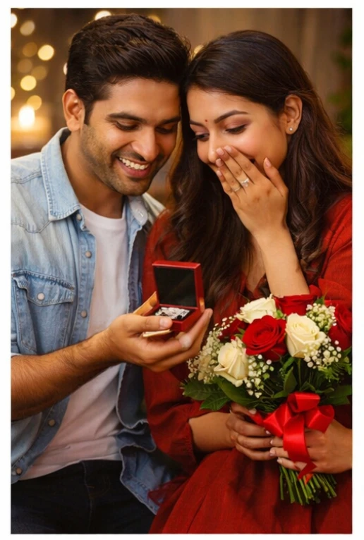 Meaningful anniversary gift surprise with flowers for spouse
