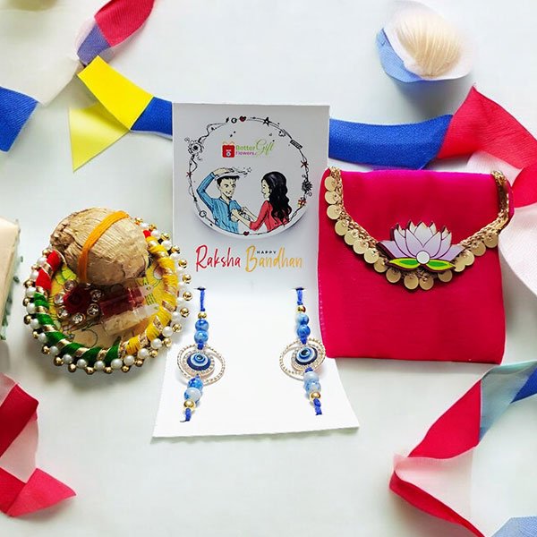 Evil Eye Rakhi Combo Set