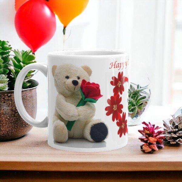 Customized Happy Teddy Day Mug