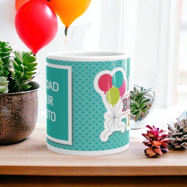 Customized Happy Birthday Balloon Mug online delivery