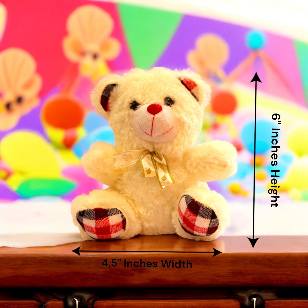 6-inch cute teddy bear from BetterGiftFlowers as part of A Cute Combo gift set