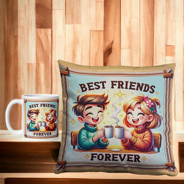 order Best Friends Forever Cushion And Mug Combo online