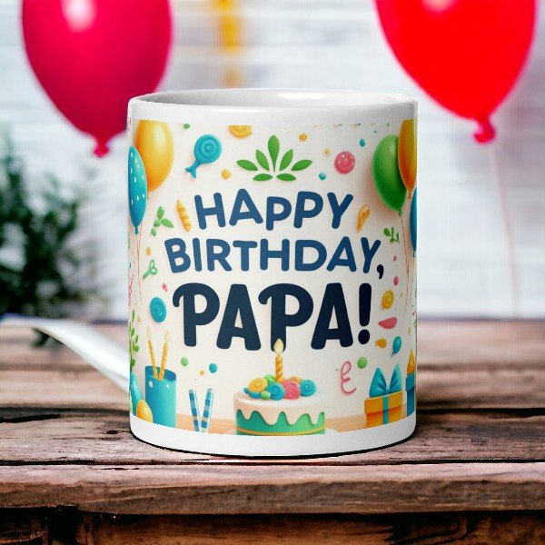 Happy Birthday Papa Mug