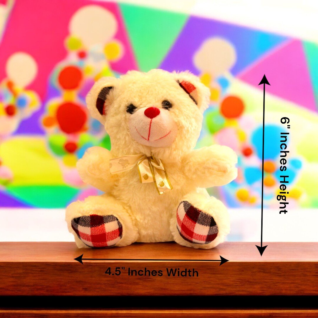 BetterGiftFlowers 6 inches Teddy, a soft teddy, perfect for gifting.