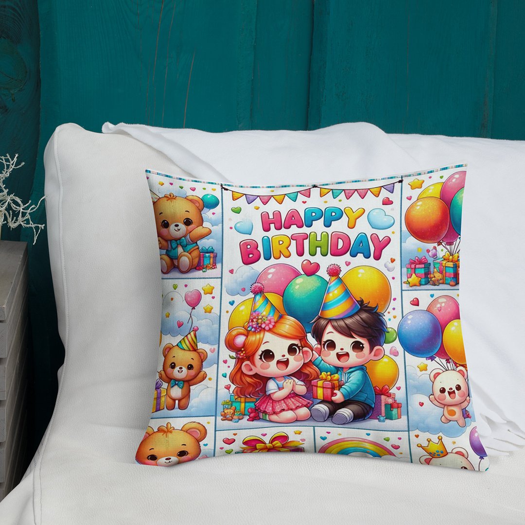 Happy Birthday Celebration Cushion