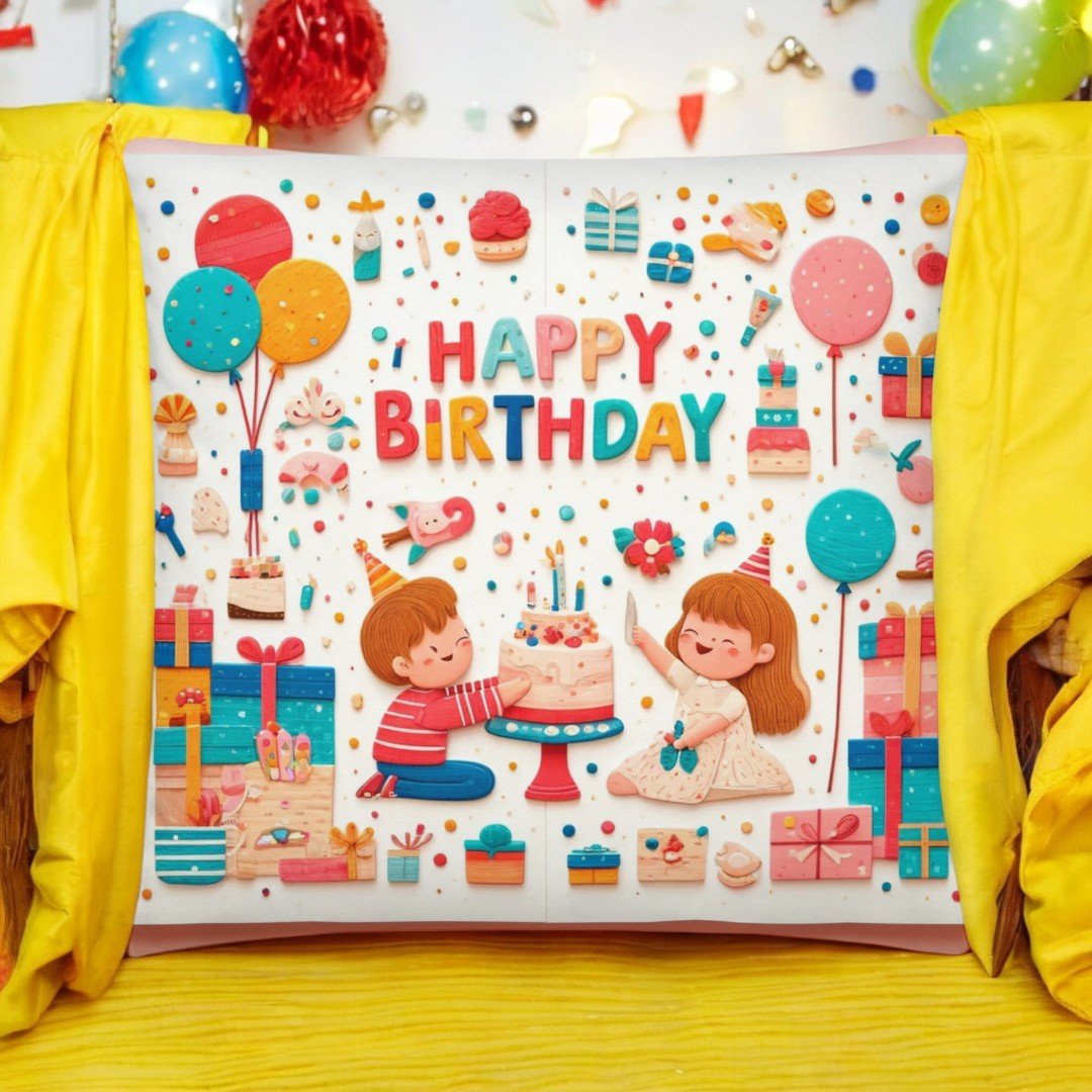 Premium Happy Birthday Cushion