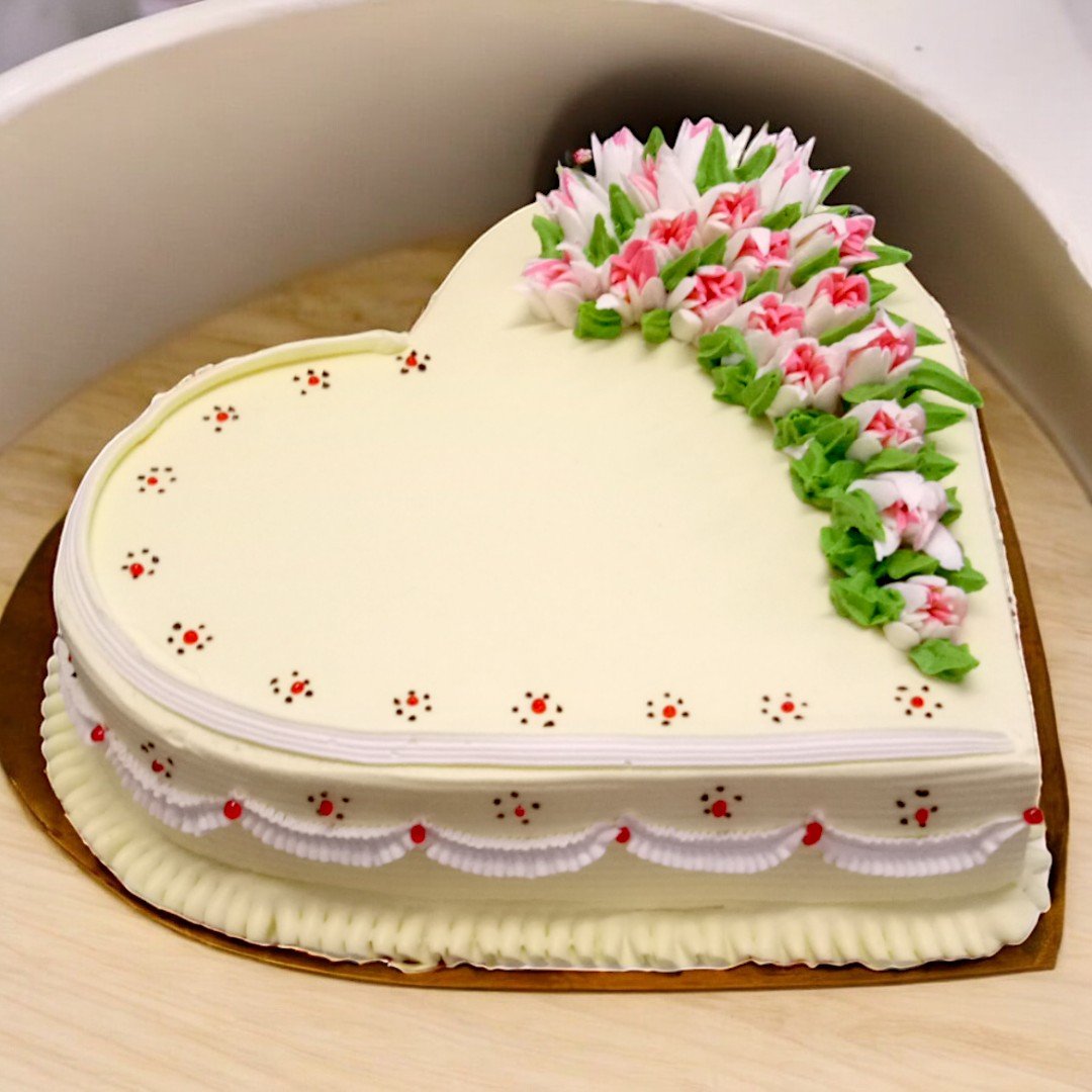 Heart Shape Coffee Cake