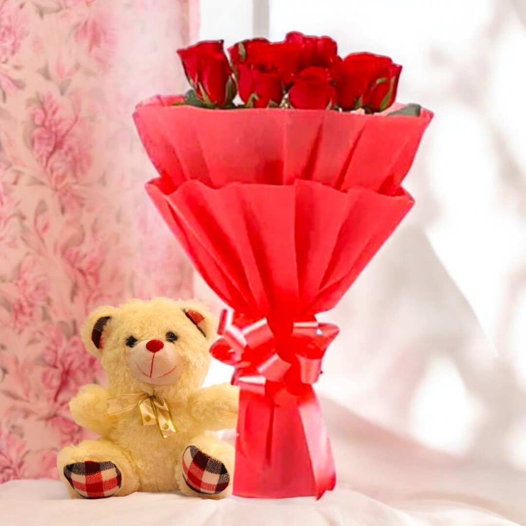 Roses With Teddy