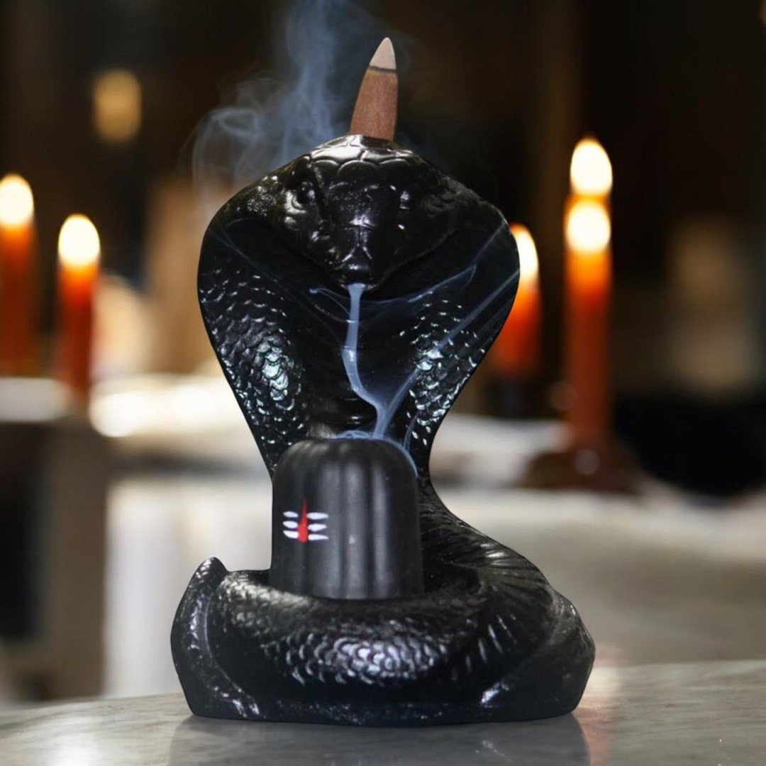 Snake Shivling Smoke Fountain