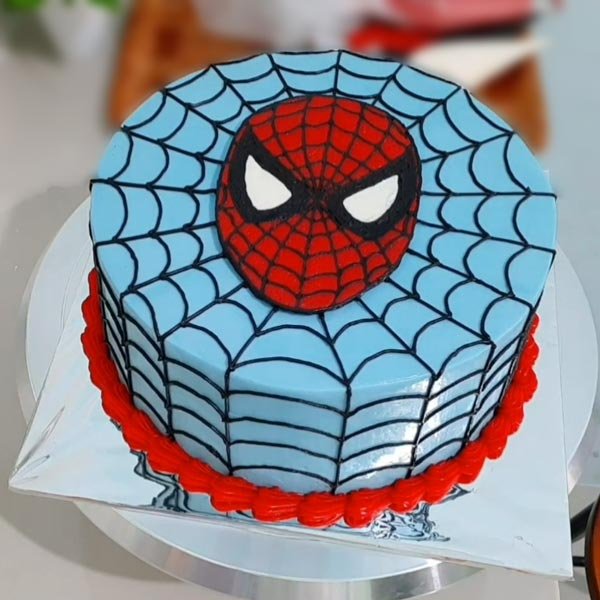Spiderman Cartoon Cake