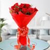 red roses bunch