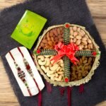 Rakhi N Dry Fruit Combo featuring 400 grams of mixed dry fruits and two Rakhis by Better Gift Flowers.