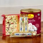 BetterGiftFlowers Haldiram's Rasgulla and Rakhi Combo