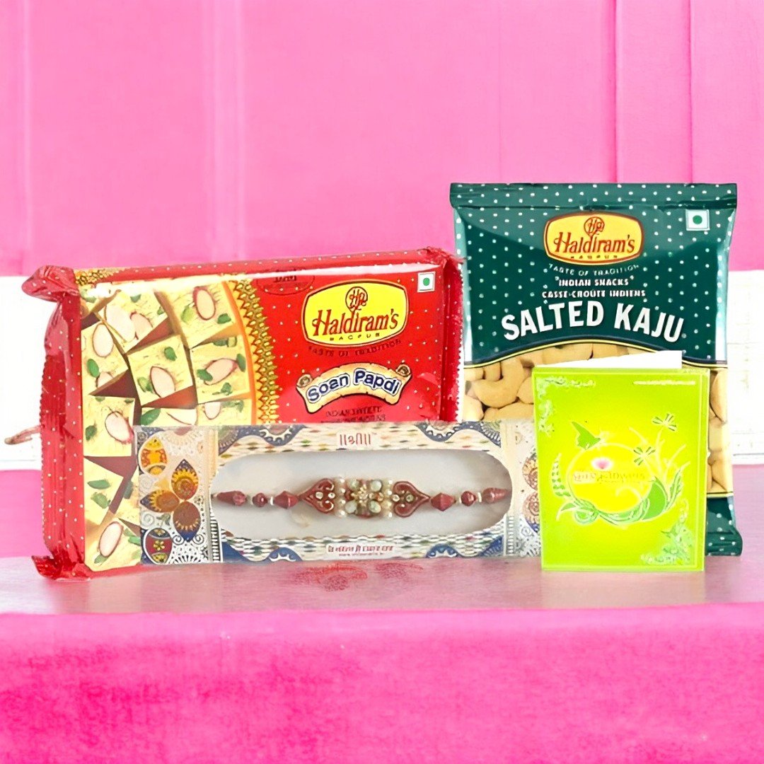 Haldiram’s Soan Papdi with Rakhi Combo - BetterGiftFlowers