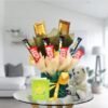 mix chocolate bouquet arrangement teddy