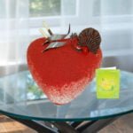 heart shape red velvet cake