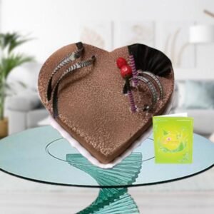 heart shape coffee cake