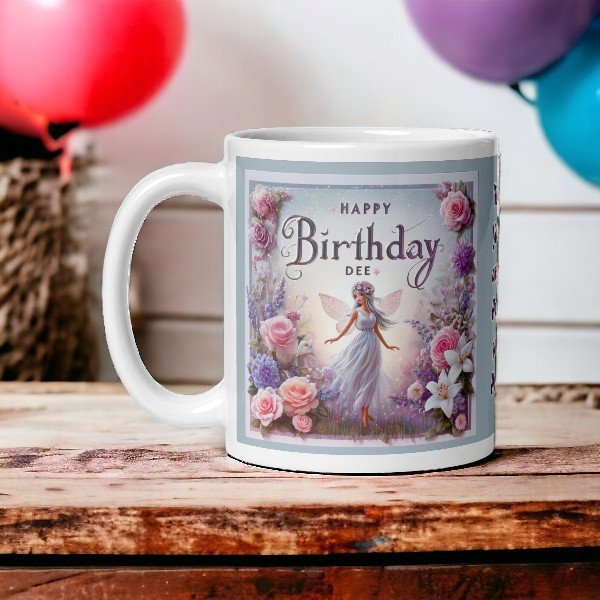 happy birthday dee mug
