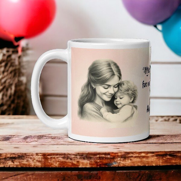 happy mother's day mom with message mug